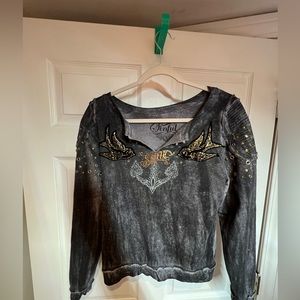 Women’s sinful crew neck size S